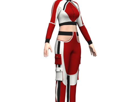 Roupa urbana feminina Modelo 3D