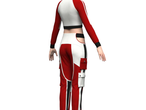 Roupa urbana feminina Modelo 3D