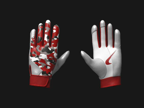 野球バッティンググローブ 3Dモデル