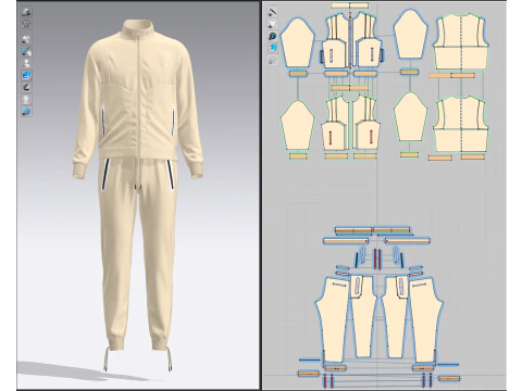 Mens Casual Tracksuit 3D Model