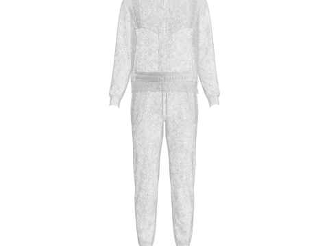 Mens Casual Tracksuit 3D Модель