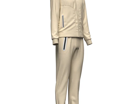Mens Casual Tracksuit 3D Model