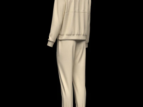 Mens Casual Tracksuit 3D Model