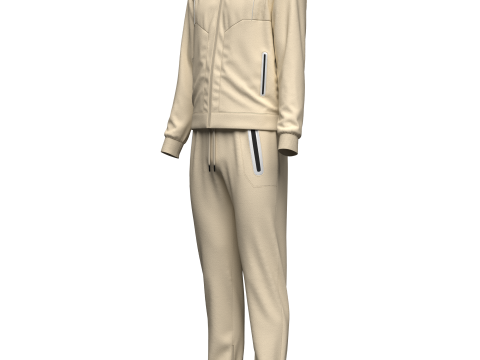 Mens Casual Tracksuit 3D Модель