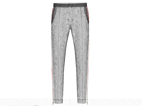 Mens Elasticated Pant 3D Model