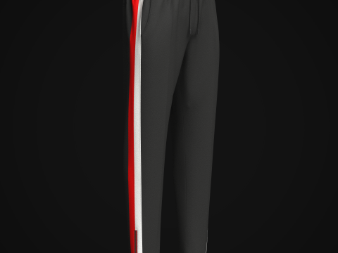 Mens Elasticated Pant Modelo 3D