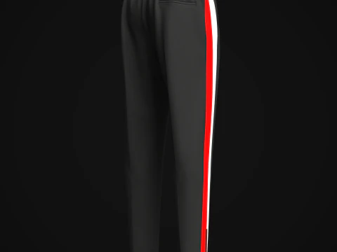 Mens Elasticated Pant 3D Model
