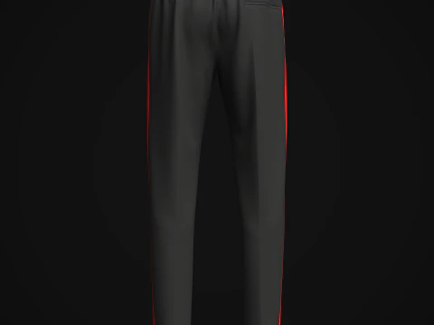 Mens Elasticated Pant 3D Model