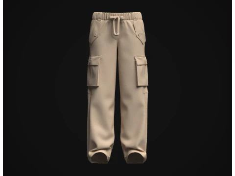 Cal&ccedil;a cargo feminina Modelo 3D
