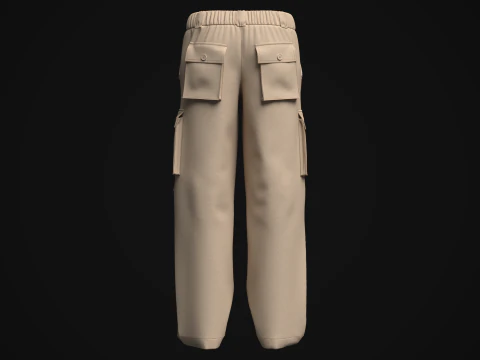 Womens Cargo Pant 3D Model