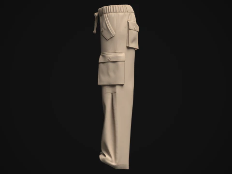 Womens Cargo Pant 3D Model