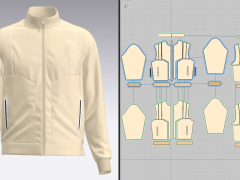 Mens Jacket 3D Model