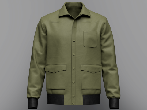 Mens Jacket 3D-Modell