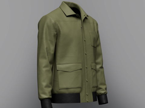 Mens Jacket 3D-Modell