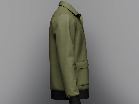 Mens Jacket 3D-Modell