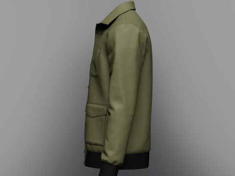 Mens Jacket 3D-Modell
