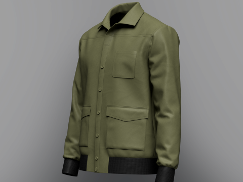 Mens Jacket 3D-Modell