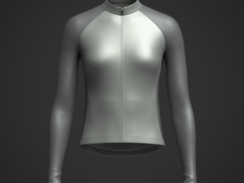 Women Full Sleeve Raglan Jersey Model 3D