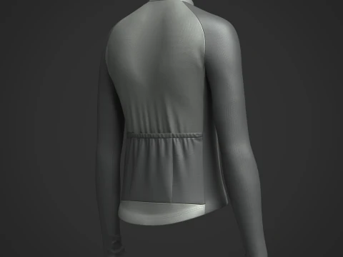 Women Full Sleeve Raglan Jersey 3D Model