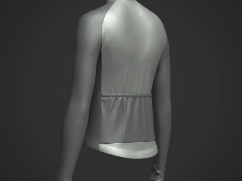 Women Full Sleeve Raglan Jersey 3D Model