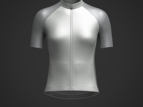 Women Half Sleeve Raglan Jersey 3D Model