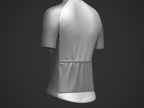 Women Half Sleeve Raglan Jersey 3D Model