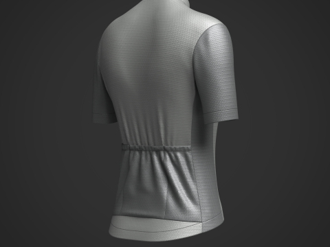 Women Half Sleeve Cycling Jersey 3D Модель