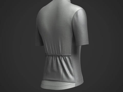 Women Half Sleeve Cycling Jersey 3D Model