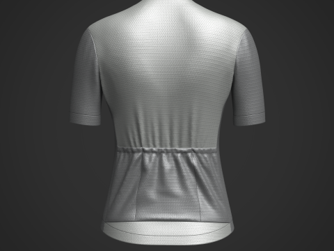 Women Half Sleeve Cycling Jersey 3D Модель