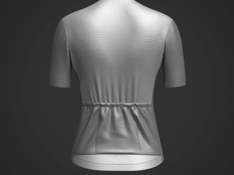 Women Half Sleeve Cycling Jersey 3D Model