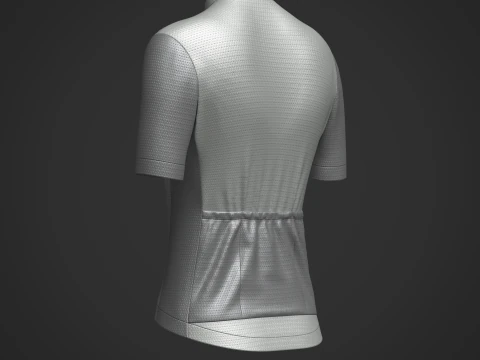 Women Half Sleeve Cycling Jersey 3D Model