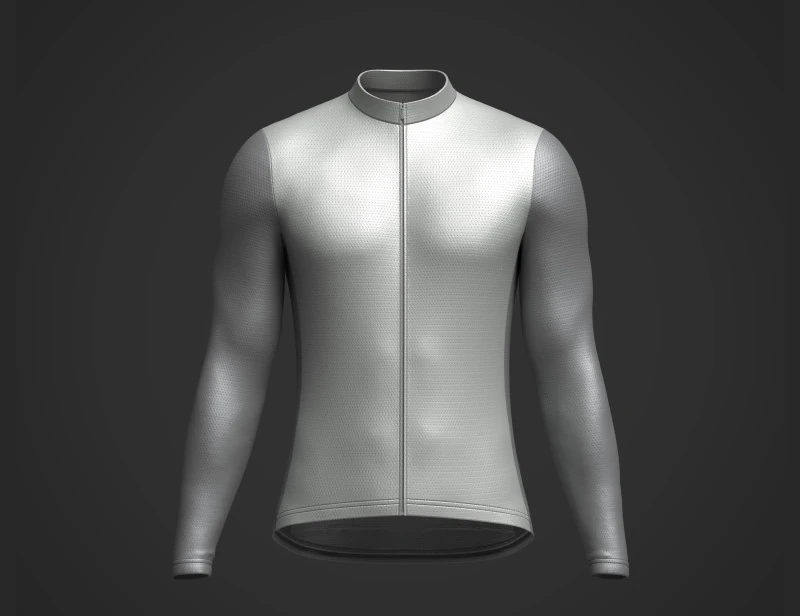Maillot de cyclisme &agrave; manches longues pour hommes Modèle 3D .c4d .max .obj .3ds .fbx .stl .blend 