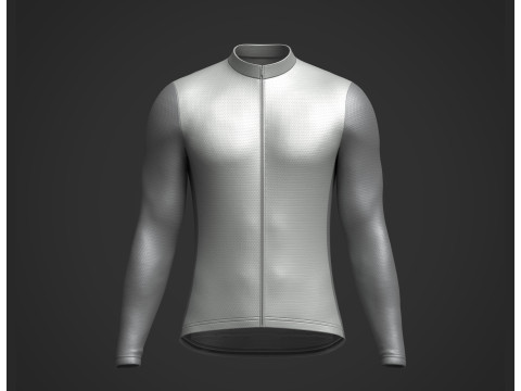 Mens Full Sleeve Cycling Jersey 3D Model