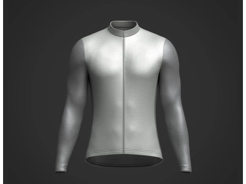 Herren-Radtrikot mit vollen &Auml;rmeln 3D Modell
