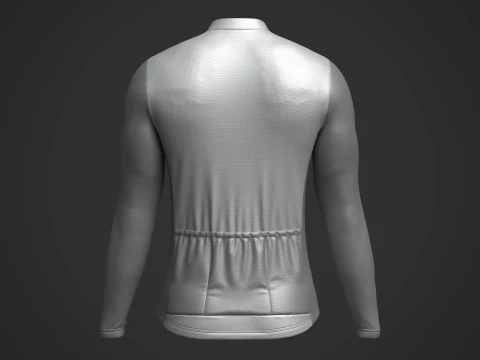 Maillot de cyclisme &agrave; manches longues pour hommes Modèle 3D