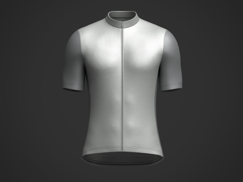 Mens Half Sleeve Cycling Jersey 3D Model