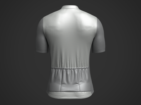 Mens Half Sleeve Cycling Jersey 3D Model