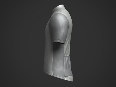 Mens Half Sleeve Cycling Jersey 3D Model