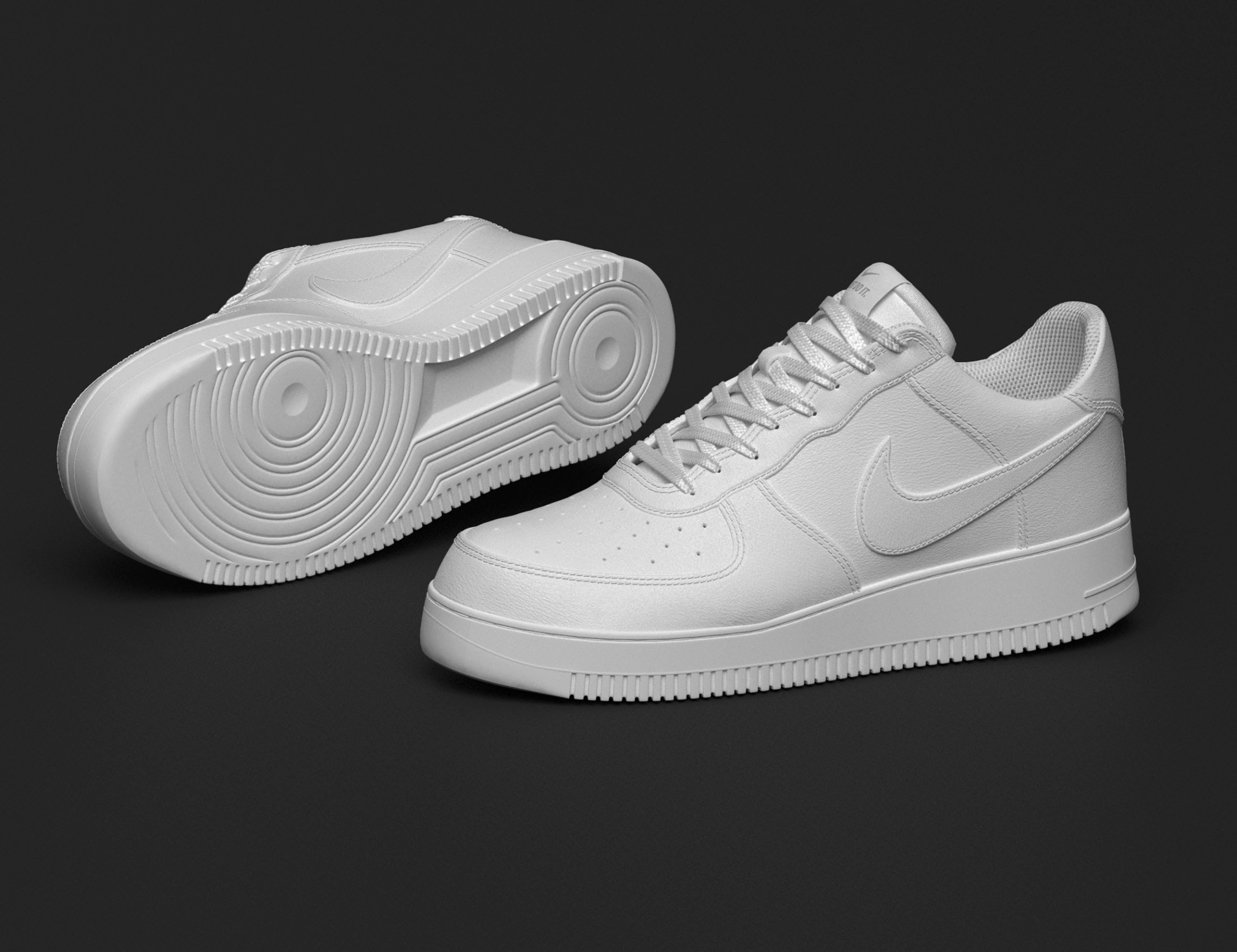 Air Force Sneaker 3D Model .c4d .max .obj .3ds .fbx .stl .blend 