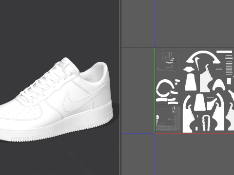 Air Force Sneaker Model 3D