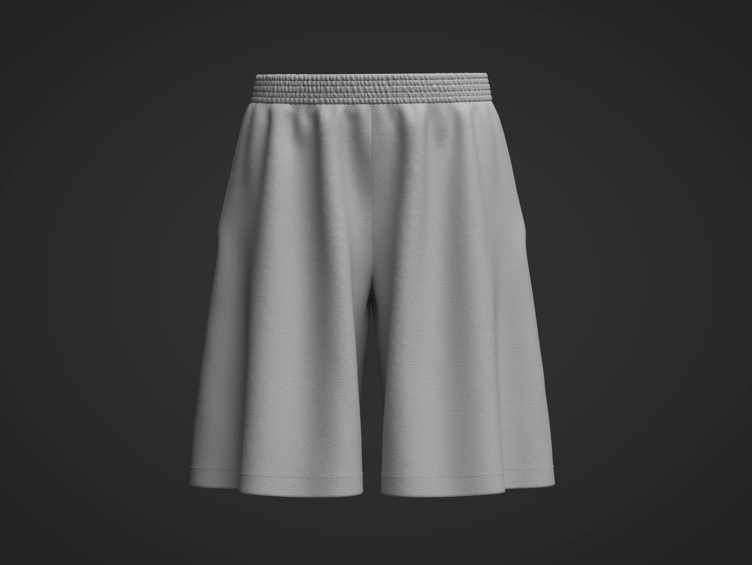 Womens Shorts 3D Model .c4d .max .obj .3ds .fbx .stl .blend