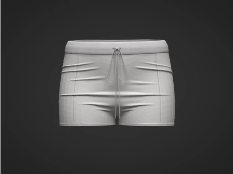 Shorts Femininos Modelo 3D