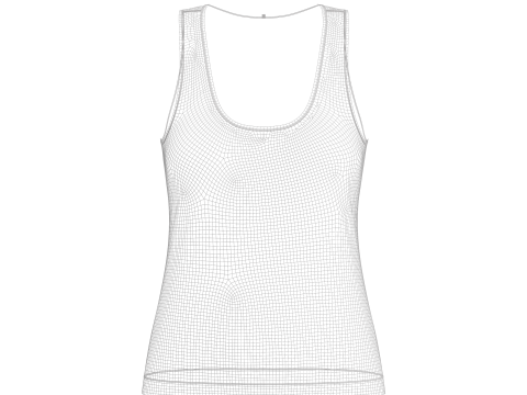 Female Tank Top 3Dモデル