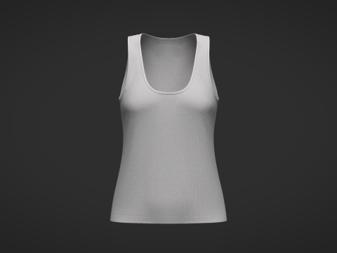 Female Tank Top 3Dモデル