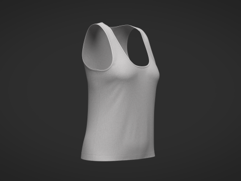 Female Tank Top 3Dモデル