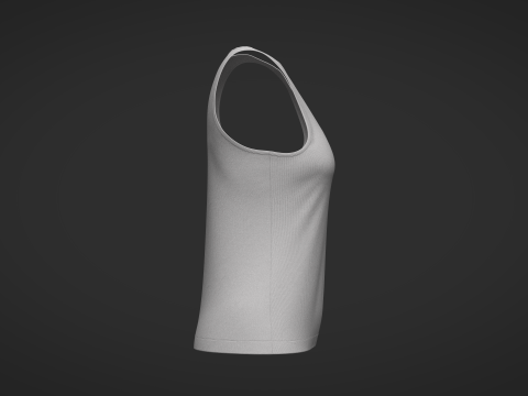 Female Tank Top 3Dモデル