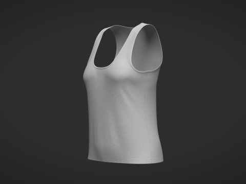 Female Tank Top 3Dモデル