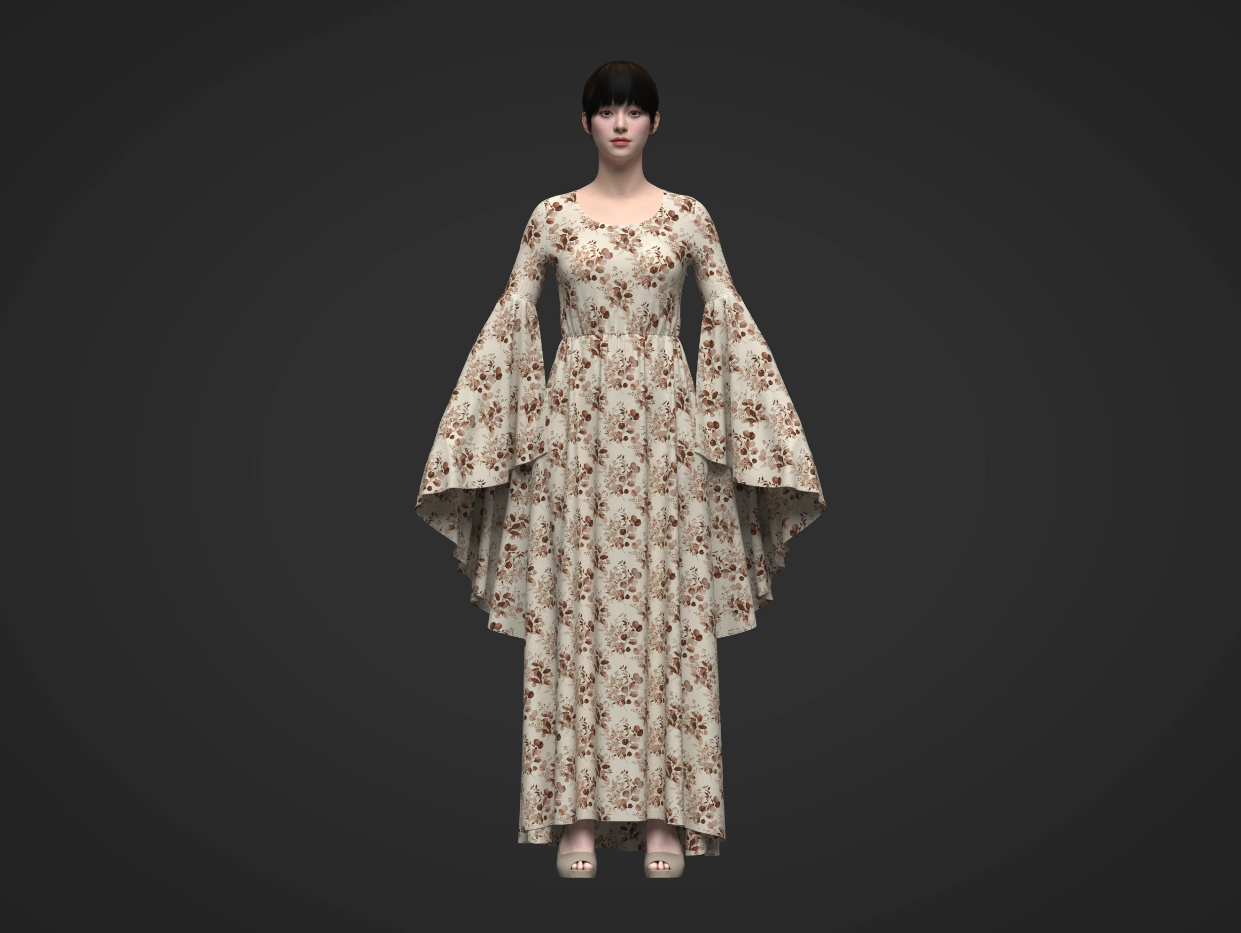 Elf Dress 3D Model .c4d .max .obj .3ds .fbx .stl .blend