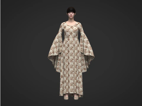 Vestido de Elfo Modelo 3D