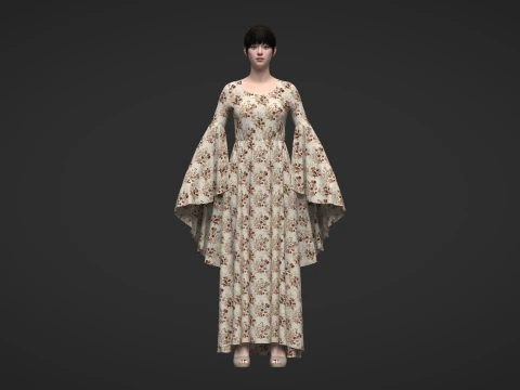 Elf Dress 3D Model